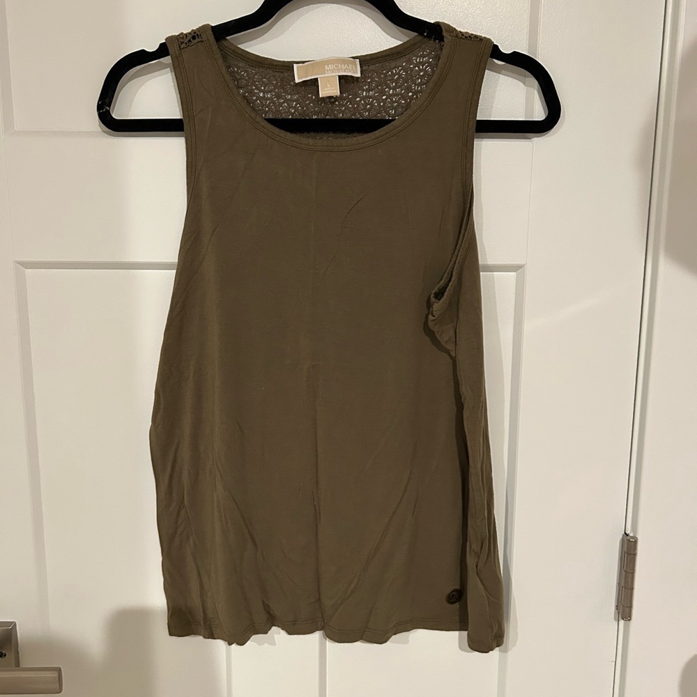 Michael Kors Olive Green Top